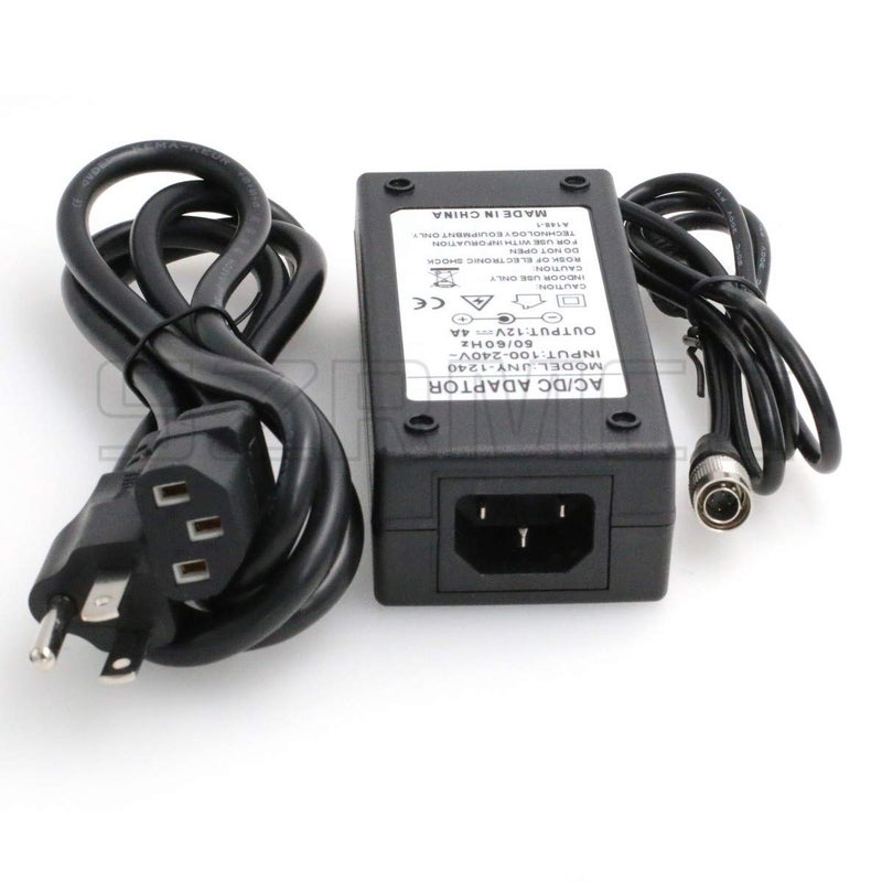 SZRMCC Sound Devices XL-WPH3 12V 4A Hirose 4 Pin Male AC DC Power Supply Adapter for Recorder Zoom F4 F8,Sound Devices 688 644 633 702T,ZAXCOM - Image 1